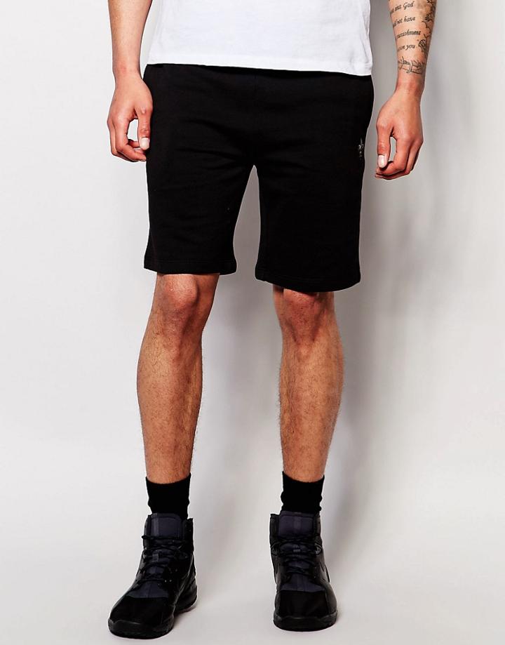 Criminal Damage Sweat Shorts - Black