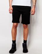Criminal Damage Sweat Shorts - Black