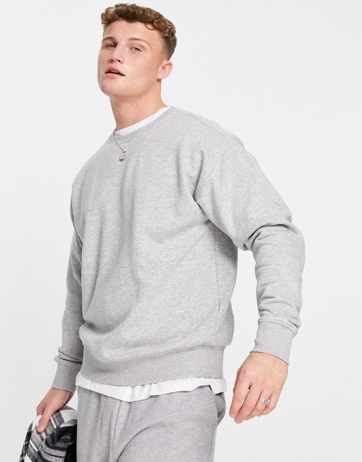 New Look Sweat In Gray-black