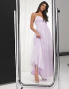 Bariano Cami Strap Cross Over Full Skirt Maxi Dress In Lilac-purple