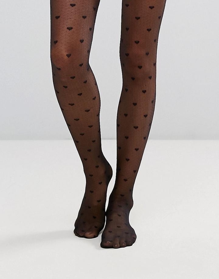 Asos Heart Tights - Black