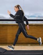 Asos 4505 Outdoor Run Legging With Reflective Piping-black