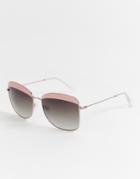 Esprit Square Sunglasses In Rose - Pink