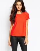Y.a.s Franny Simple Tee - Red