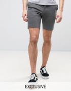 Noak Slim Fit Jersey Shorts - Gray