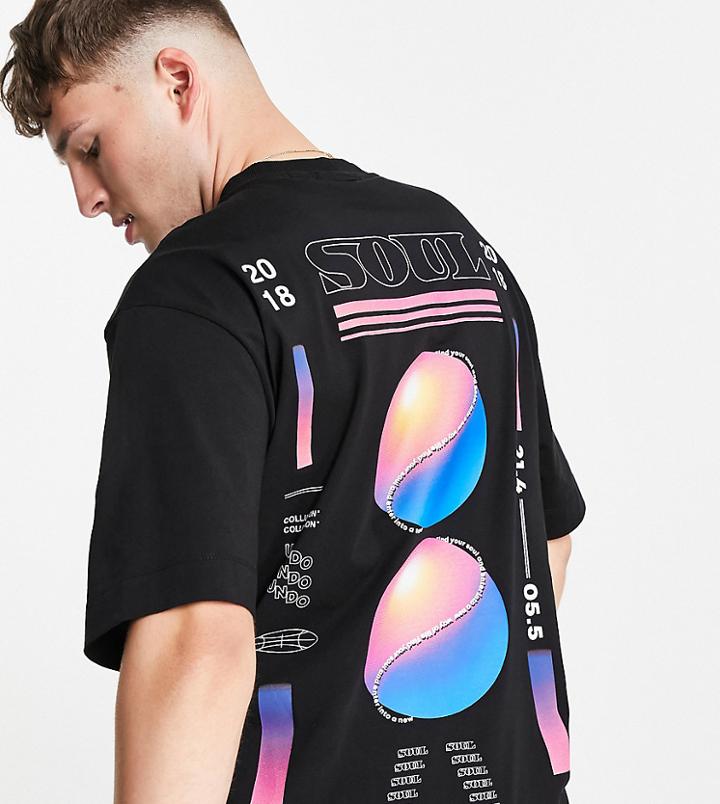 Collusion T-shirt With Soul Print In Black