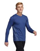 Adidas Training Aero Long Sleeve Top In Blue-blues
