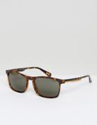 Ted Baker Cole Square Sunglasses In Tort - Brown