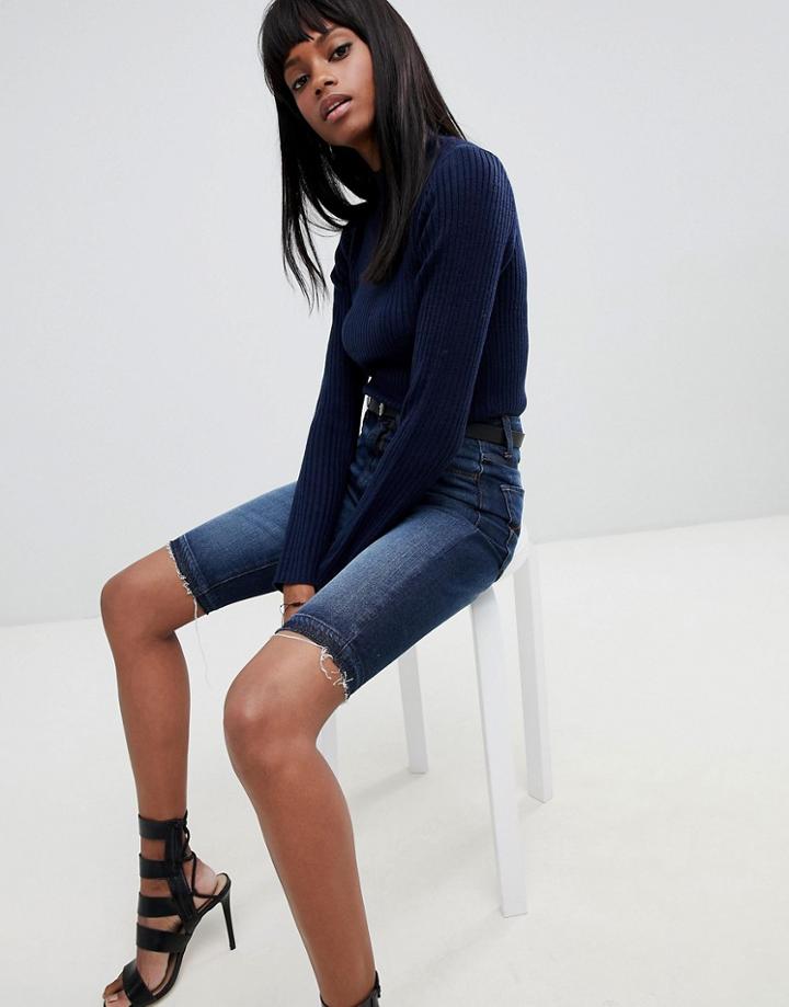 G-star 3301 High Waist Shorts-blue