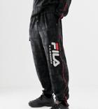 D-antidote X Fila Sweatpants With Repeat Logo Pattern - Black
