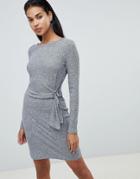 Y.a.s Tallo Knot Side Dress - Gray