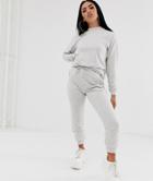 Asos Design Tracksuit Ultimate Sweat / Jogger With Tie-gray