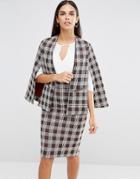 Vesper Checked Cape - Multi