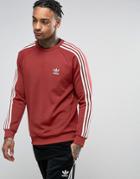 Adidas Originals Sst Crew Neck Sweatshirt In Red Bq5407 - Red
