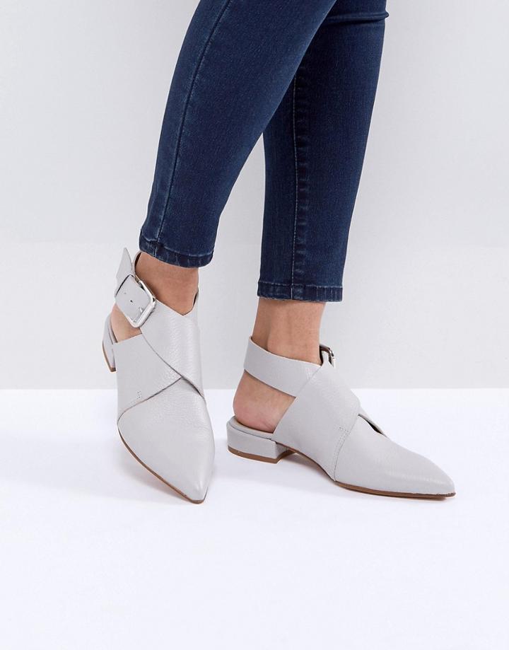 Asos Matlock Leather Shoes - Gray