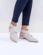 Asos Matlock Leather Shoes - Gray