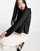Roxy Cosmic Dancer Hooded Long Sleeve Top In Black