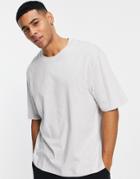 River Island Oversized T-shirt In Gray