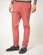 Asos Slim Fit Chinos - Red