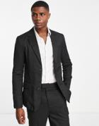 Bando Regular Fit Suit Jacket In Black