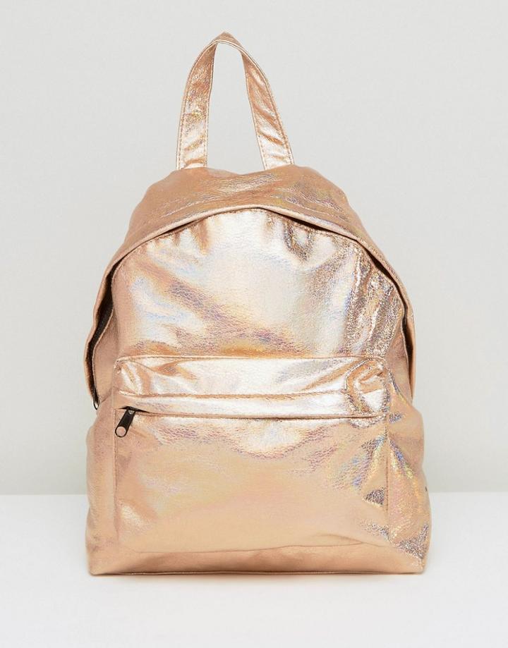 Asos Hologram Backpack - Gold