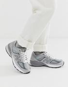 New Balance 990 V5 Sneakers In Gray Made In Usa - Gray
