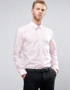 Hugo By Hugo Boss Elisha Shirt Poplin Slim Fit In Pink - Pink