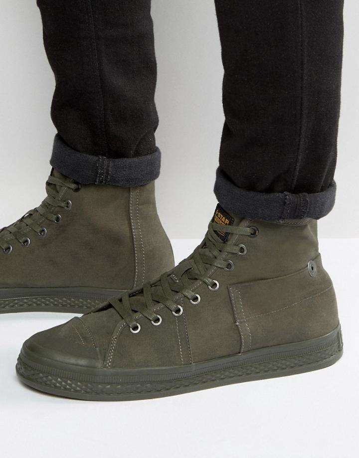 G-star Bristum Hi Top Sneakers - Green