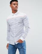 Asos Skinny Oxford Stripe Shirt - White