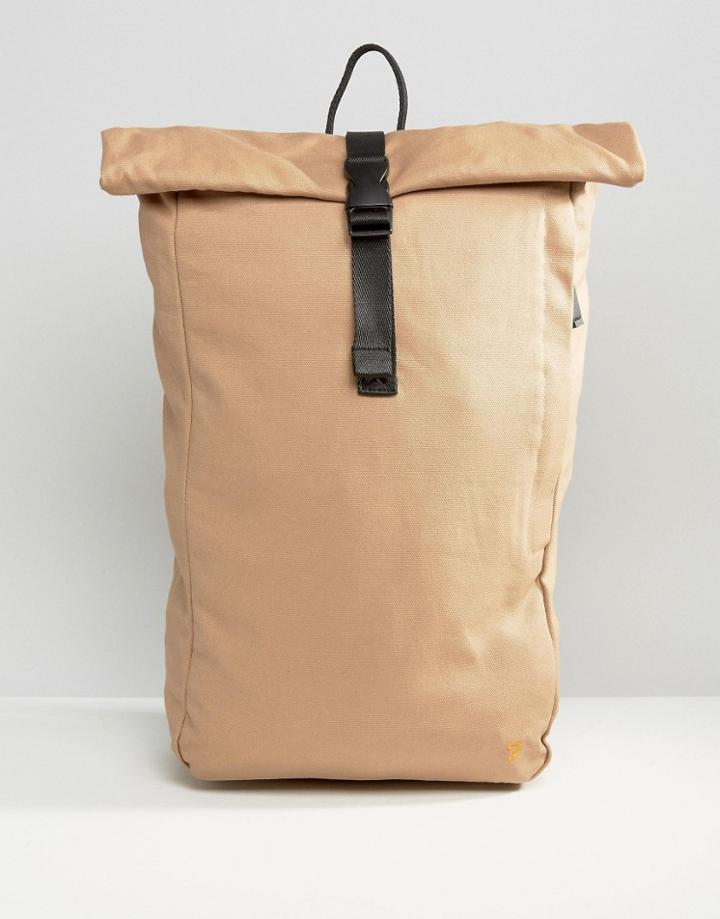 Farah Canvas Rolltop Backpack Stone - Beige