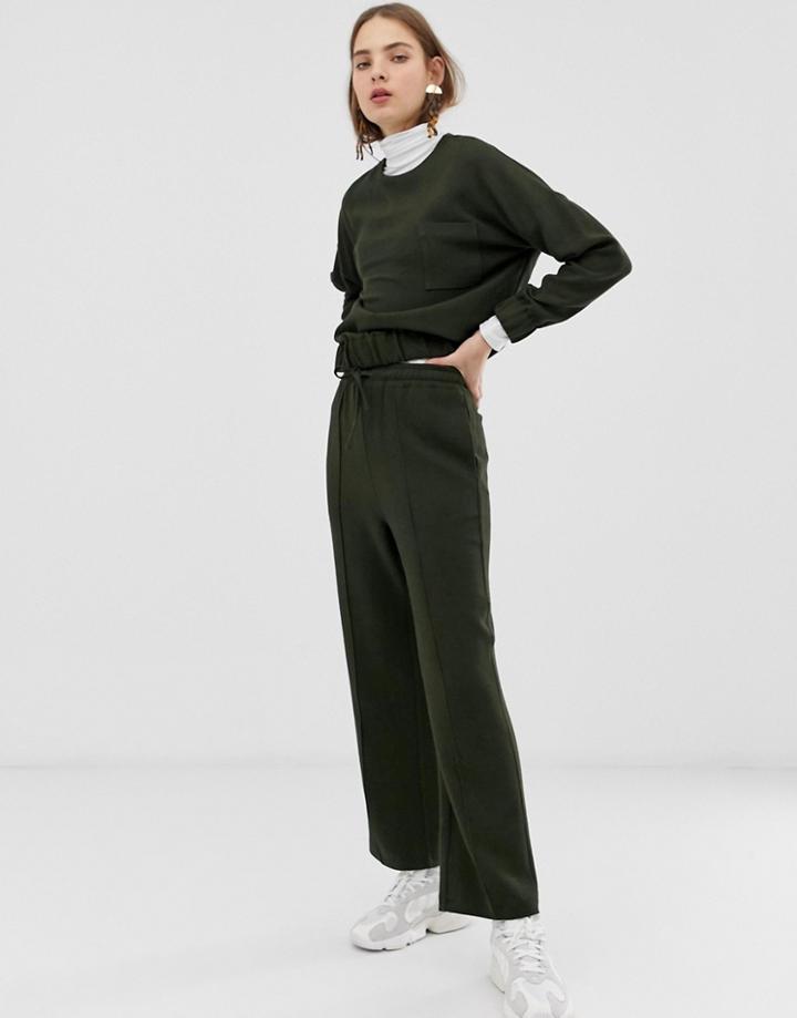Asos White Melange Tailored Jogger Two-piece - Green