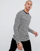 Asos Design Long Sleeve Stripe T-shirt - White