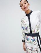Ted Baker Crissia Shirt In High Grove Print - Multi