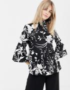 Vero Moda High Neck Smock Blouse - Multi