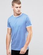 New Look Ringer T-shirt In Blue - Blue