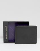 Smith And Canova Classic Bifold Leather Wallet - Black
