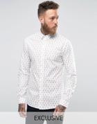 Noose And Monkey Cross Print Shirt - White