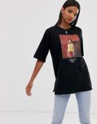 Mango Authenticity Graphic Tee In Black - Black