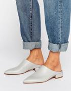 Asos Madrid Premium Leather Mule - Gray