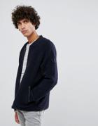 Clean Cut Copenhagen Polar Borg Bomber Jacket - Navy