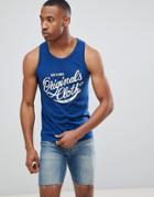 Jack And Jones Logo Tank - Blue