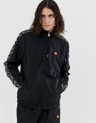 Ellesse Melfi Two-piece Track Jacket With Repeat Logo Side Stripe In Black