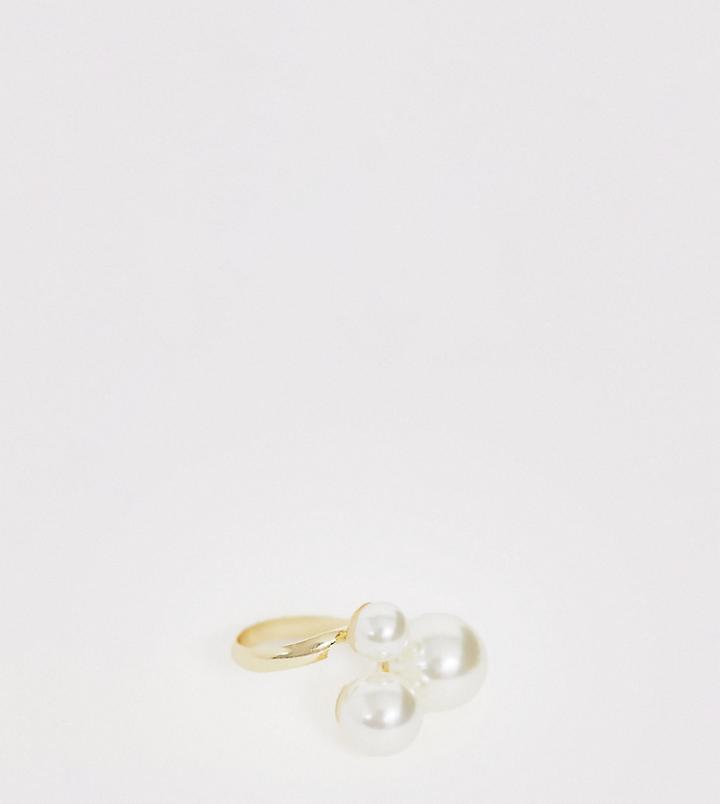 Aldo Celorfiwen Multi Pearl Ring In Gold - Gold
