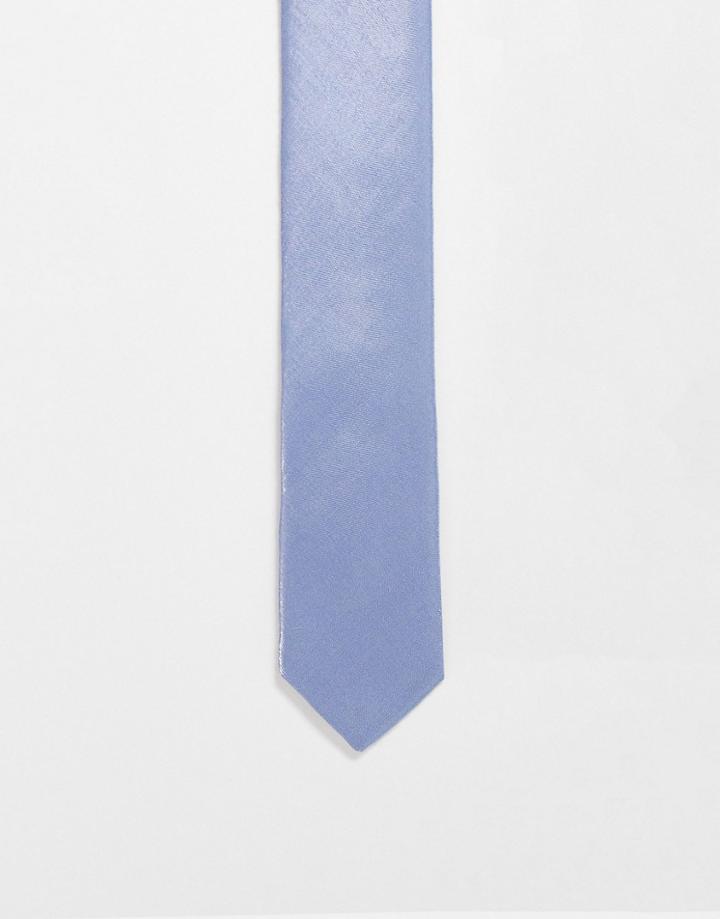 Devils Advocate Super Skinny Tie In Light Blue
