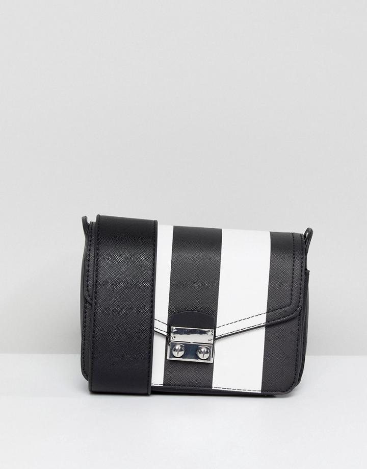 Stradivarius Cross Body Stripe Bag - Multi