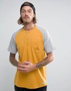 Element Henley T-shirt In Yellow - Yellow