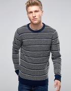 Another Influence Space Dye Sweater - Navy