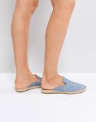 Steve Madden Joejoe Suede Mule Espadrille - Blue