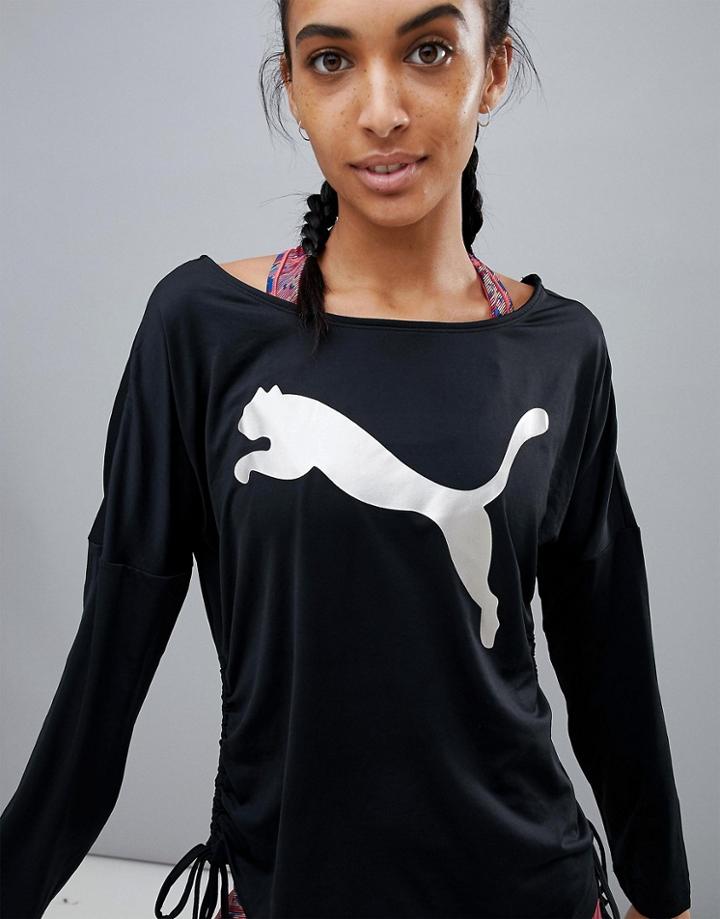 Puma Top With Tie Up Sides - Black