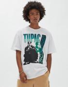 Pull & Bear Tupac T-shirt In White